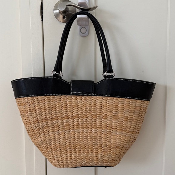 TALBOTS Wicker Basket Bag - Picture 2 of 4